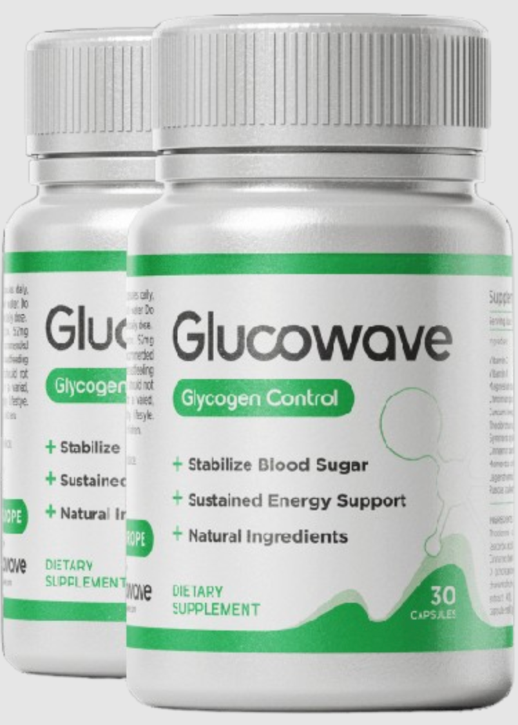 Gluco Wave Glycogen Control UK supplement bottles